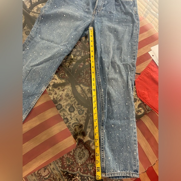 Embellished Sparkly H&M High Waisted Jeans - Picture 9 of 10